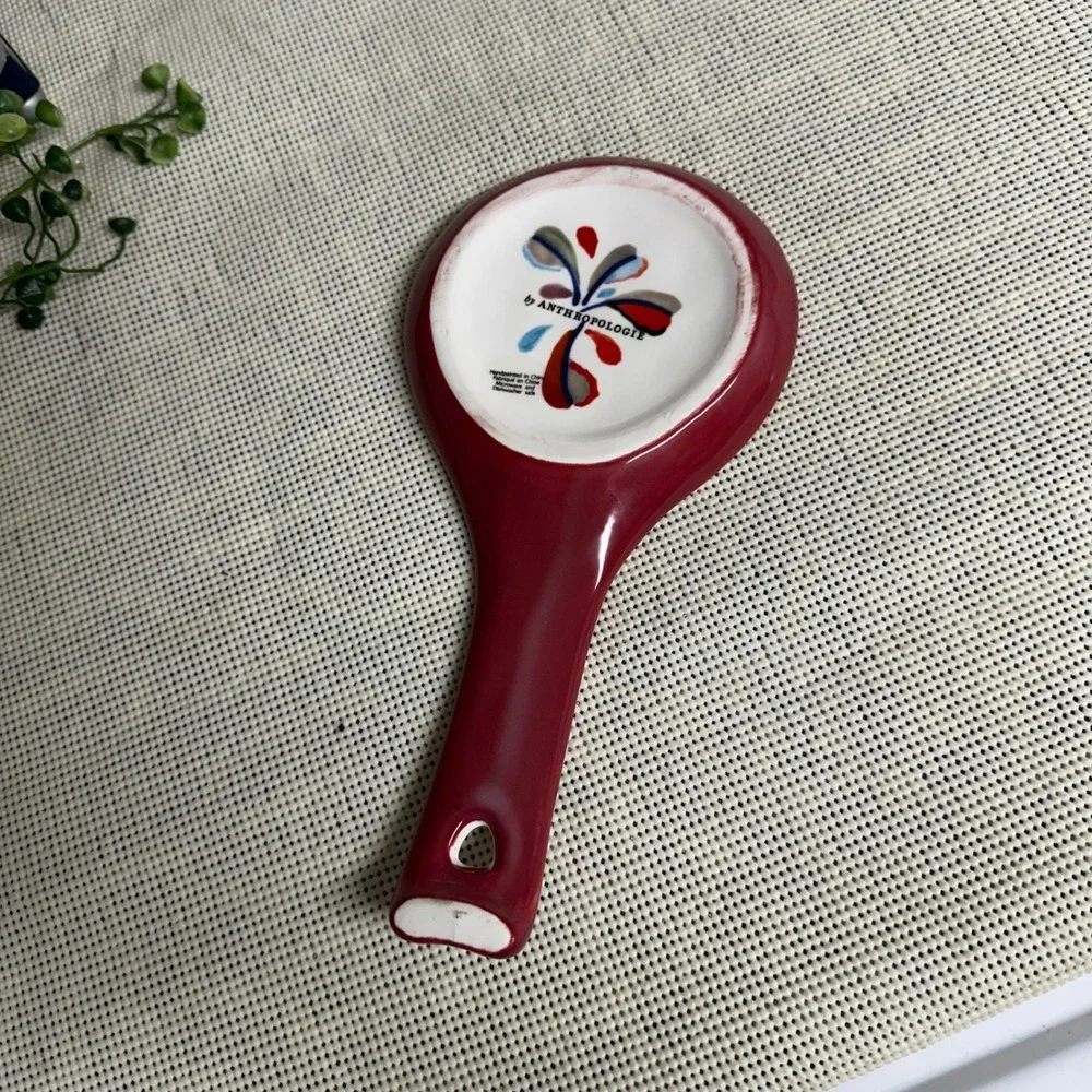 Anthropologie Tivoli Monogram Spoon Rest  Letter 